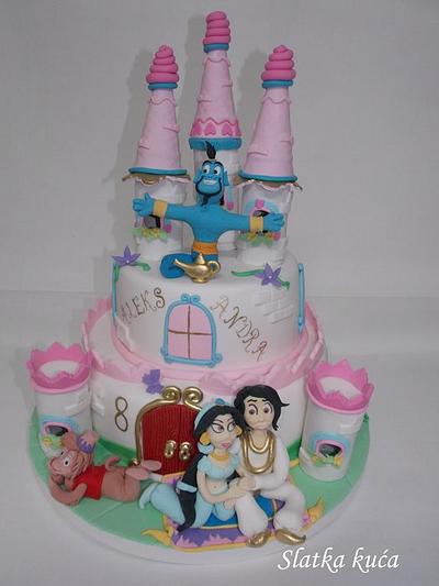 Aladdin & Jasmine - Cake by SlatkaKuca