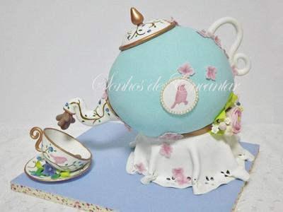 Tea pot cake - Cake by Sonhos de Encantar by Sónia Neto