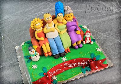 The Simpsons Christmas - Cake by MLADMAN