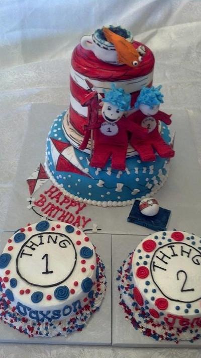 Thing1  & Thing2  - Cake by Sherry's Sweet Shop