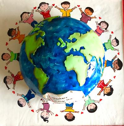 Teachers change the world, one child at a time !  - Cake by Somoshree Khandekar 