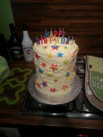 Rainbow Star Cake - Cake by mummybakes