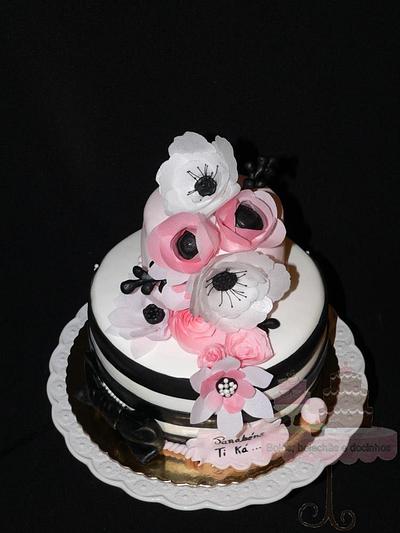 Ranunculus and anemones cake - Cake by BBD
