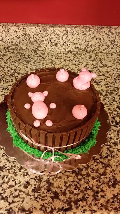 pigs - Cake by The Divine Goody Shoppe