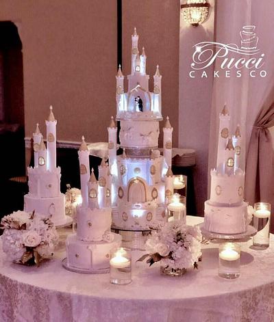 Castle Wedding Cake - Cake by Pucci Cakes Co