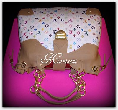 Louis Vuitton Inspired Bag Cake - Cake by Slice of Sweet Art