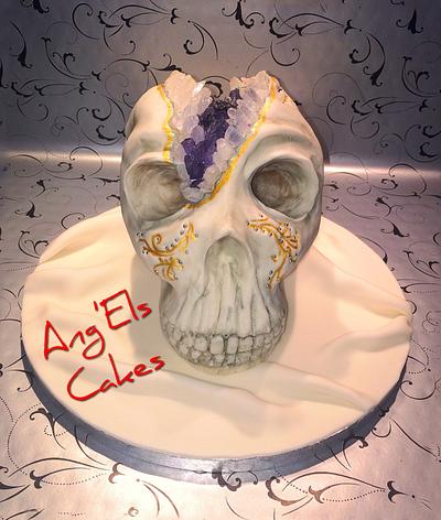 Geode skull  - Cake by Els tess