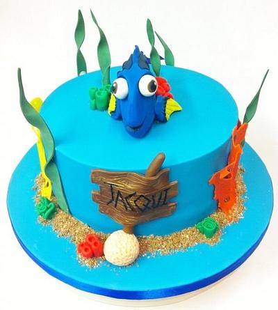 Dory Finding Nemo - Cake by Lisapeps