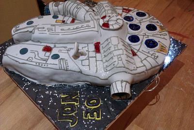 Millenium Falcon - Cake by Dawn and Katherine