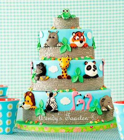 a day at the zoo - Cake by Wendy Schlagwein