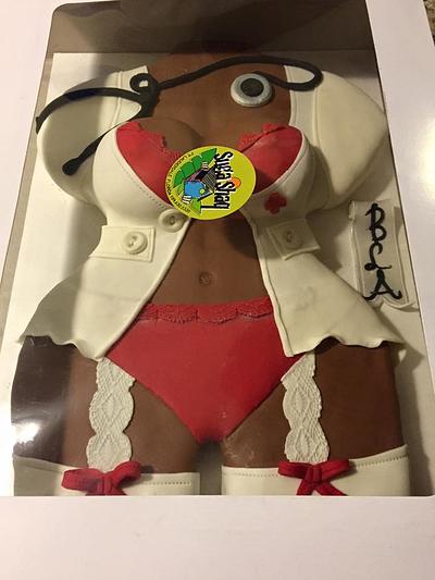 Nurse Bachelorette Cake - Cake by SugaShaq