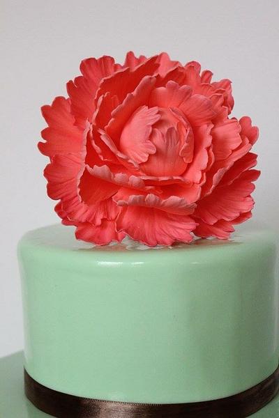 Peony wedding - Cake by Cole's cakery