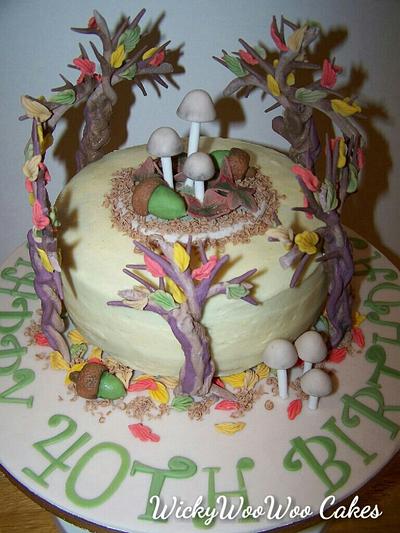Woodland Carrot Cake  - Cake by WickyWooWoo Cakes