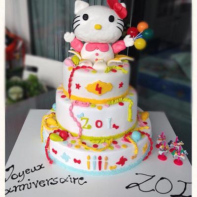 Hallo Kitty Cake - Cake by Dimitra Mylona - Sweet Zoe Cakes