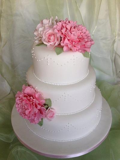 Peonies & Roses - Cake by MrsM