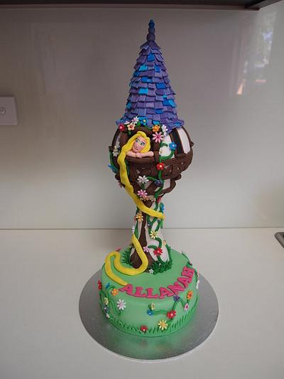 Tangled tower cake - Cake by Katie Rogers