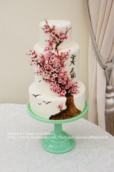 Japanese cherry blossom cake - Cake by Nadya