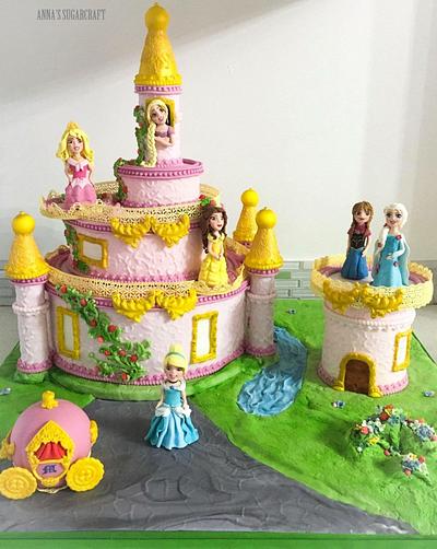 Princess Castle  - Cake by Anna Stasiak