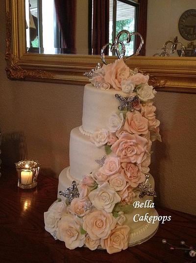 1st Wedding cake - Cake by Melissa Stewart