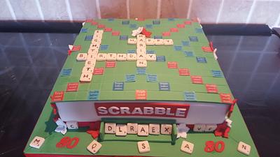 Scrabble cake - Cake by Heathers Taylor Made Cakes
