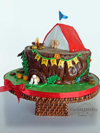 Camping "tent" cake - Cake by CuriAUSSIEty  Cakes