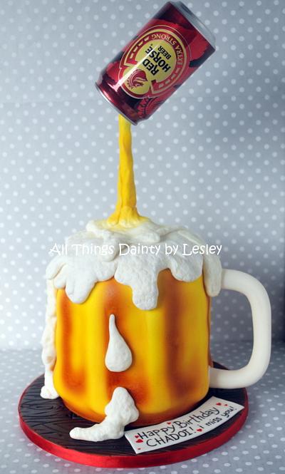 Beer Mug Cake - Cake by All Things Dainty by Lesley