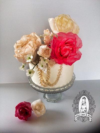 Vintage ️Wafer Bouquet  - Cake by Lotties Cakes & Slices 