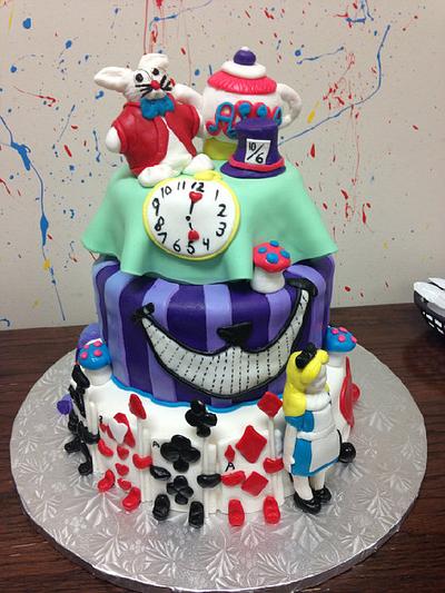 Alice in Wonderland Birthday Cake - Cake by Teresa Markarian