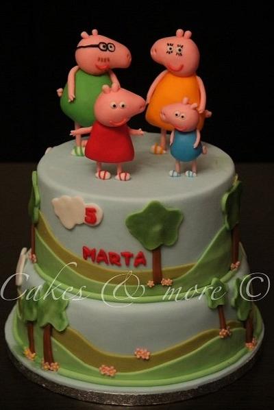 Peppa pig cake  - Cake by Elli & Mary