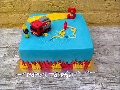 Fire Department Cake - Cake by Carla 