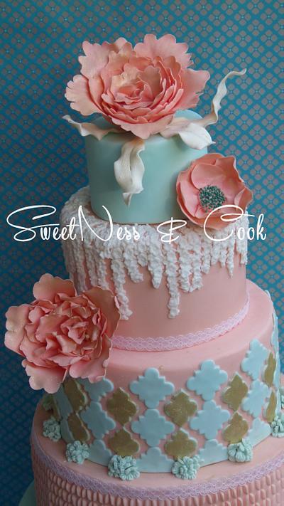 Bohemian chic wedding cake  - Cake by Ness (SweetNess & Cook)