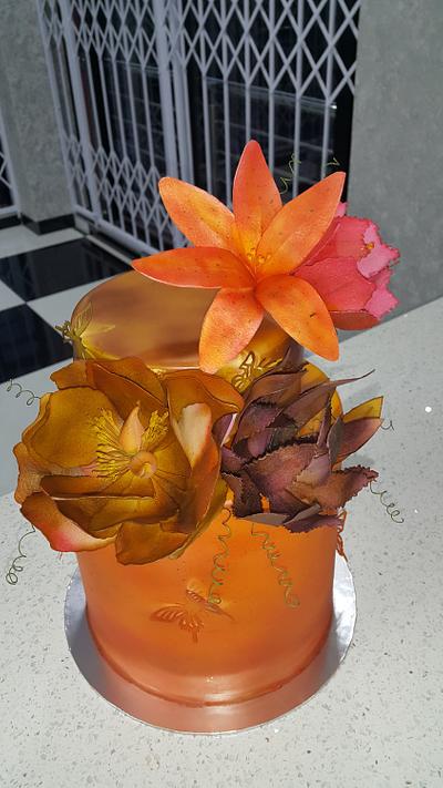 Wafer  Paper Flowers - Cake by Samantha