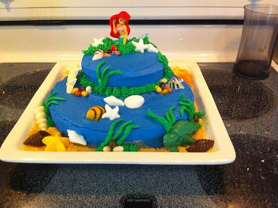 little mermaid cake - Cake by Jen Scott