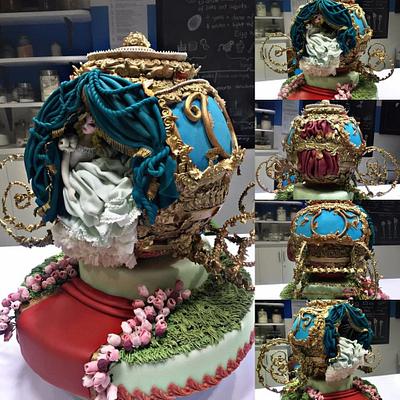 Cinderella Carriage Cake Rococo Style - Cake by Jackie Florendo