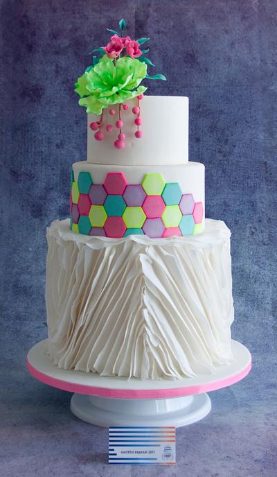 Neon wedding cake - Cake by Kejky