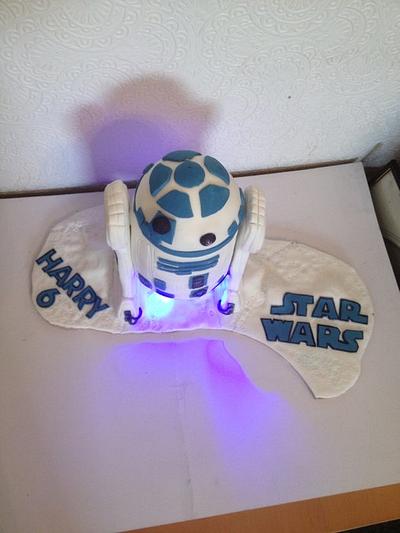 Star Wars R2D2 Cake for Harry - Cake by Janet Harbon