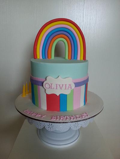 rainbow cake - Cake by VandECakes