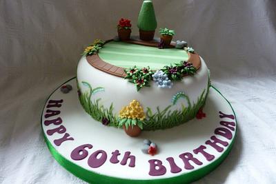 Garden Design cake - Cake by Beccy Samworth