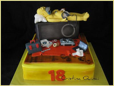 Homer Simpson cake - Cake by Cristina Quinci