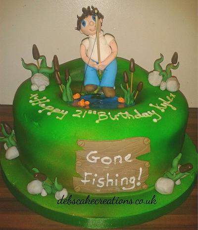 Gone Fishing!! - Cake by debscakecreations