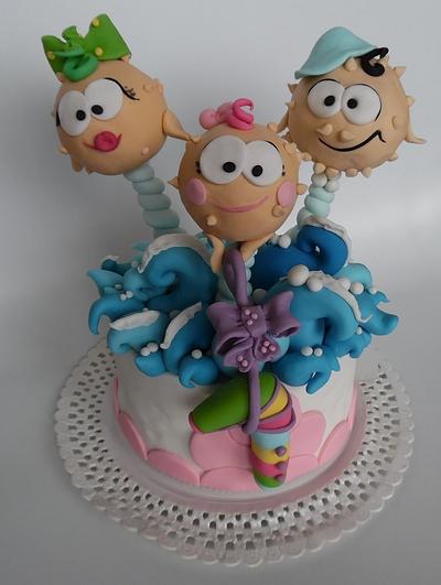 puffer fishes family - Cake by Clara