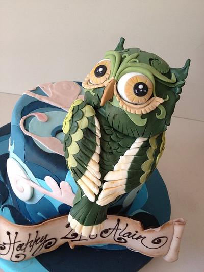  Whimsical owl - Cake by Louisa Massignani