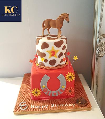 Horse Riding Cake - Cake by Klis Cakery