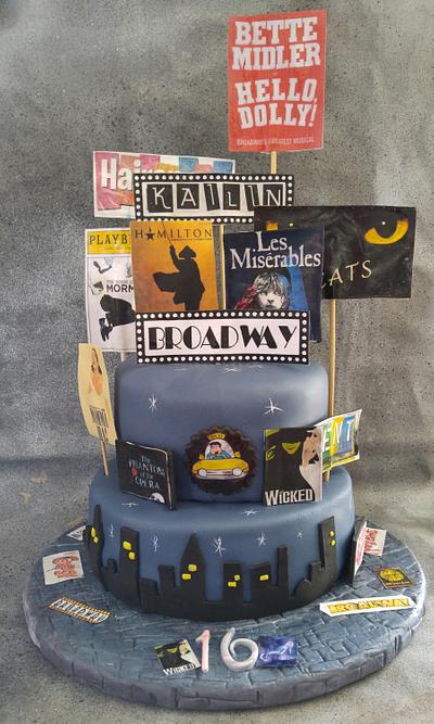 Broadway Cake for Kailin - Cake by June ("Clarky's Cakes")