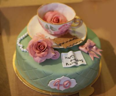 40th birthday cake - Cake by Smita Maitra (New Delhi Cake Company)
