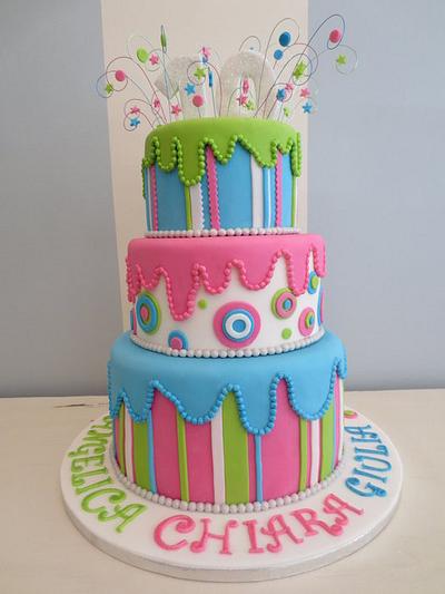 Disco party cake - Cake by SweetMamaMilano