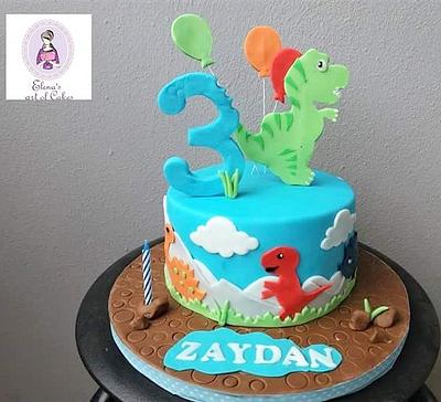Dino cake  - Cake by elenasartofcakes