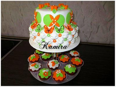 Green and orange - Cake by Kamira