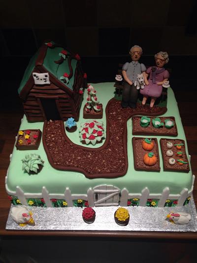 Garden cake - Cake by Lou Lou's Cakes
