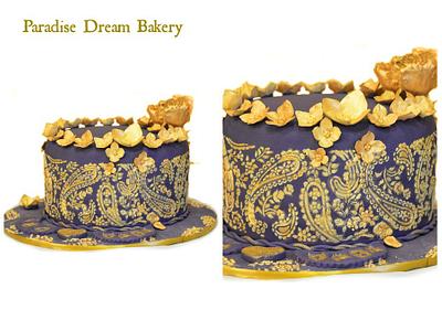 Golden Purple Cake - Cake by Tema